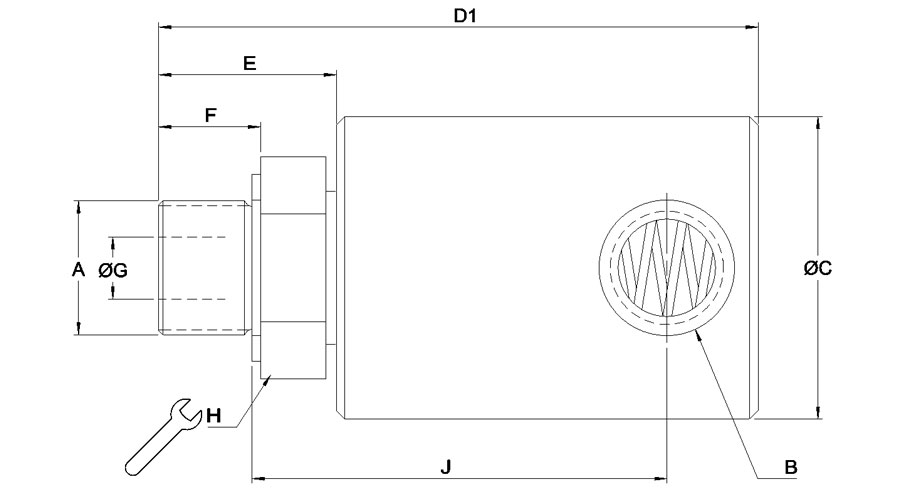 单通道空气旋转接头