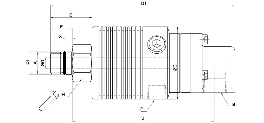 冷却液单通道旋转接头
