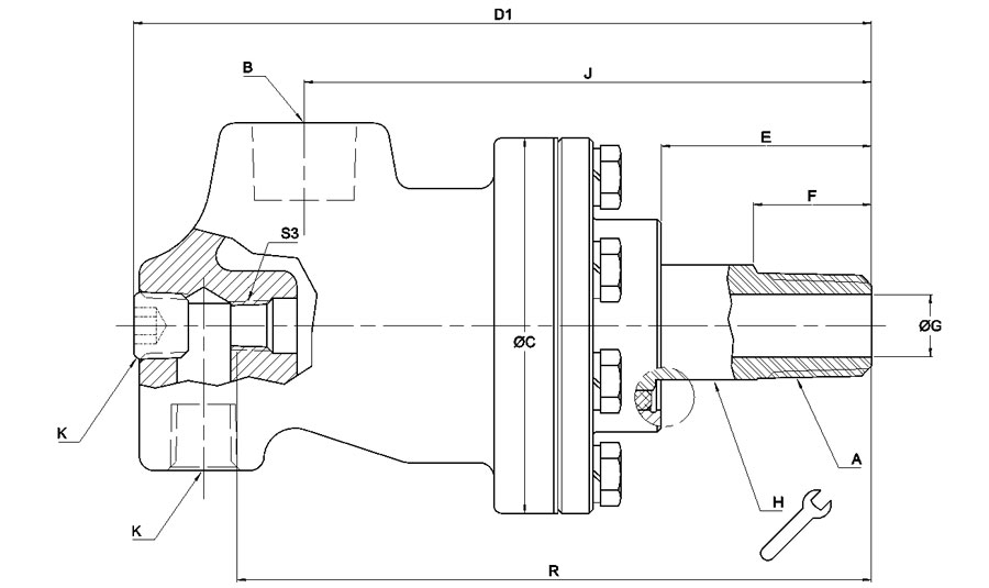 蒸汽压力旋转接头