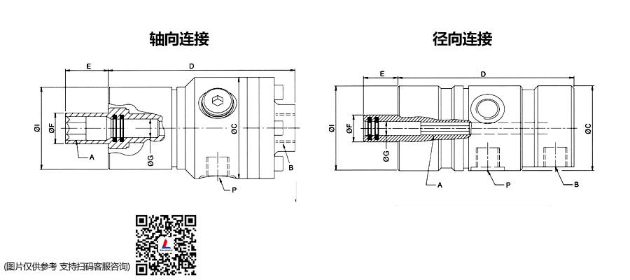 1109系列杜博林 国产孔安装冷却液旋转接头