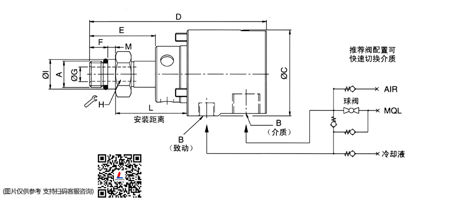 1139系列杜博林 国产MQL冷却液旋转接头